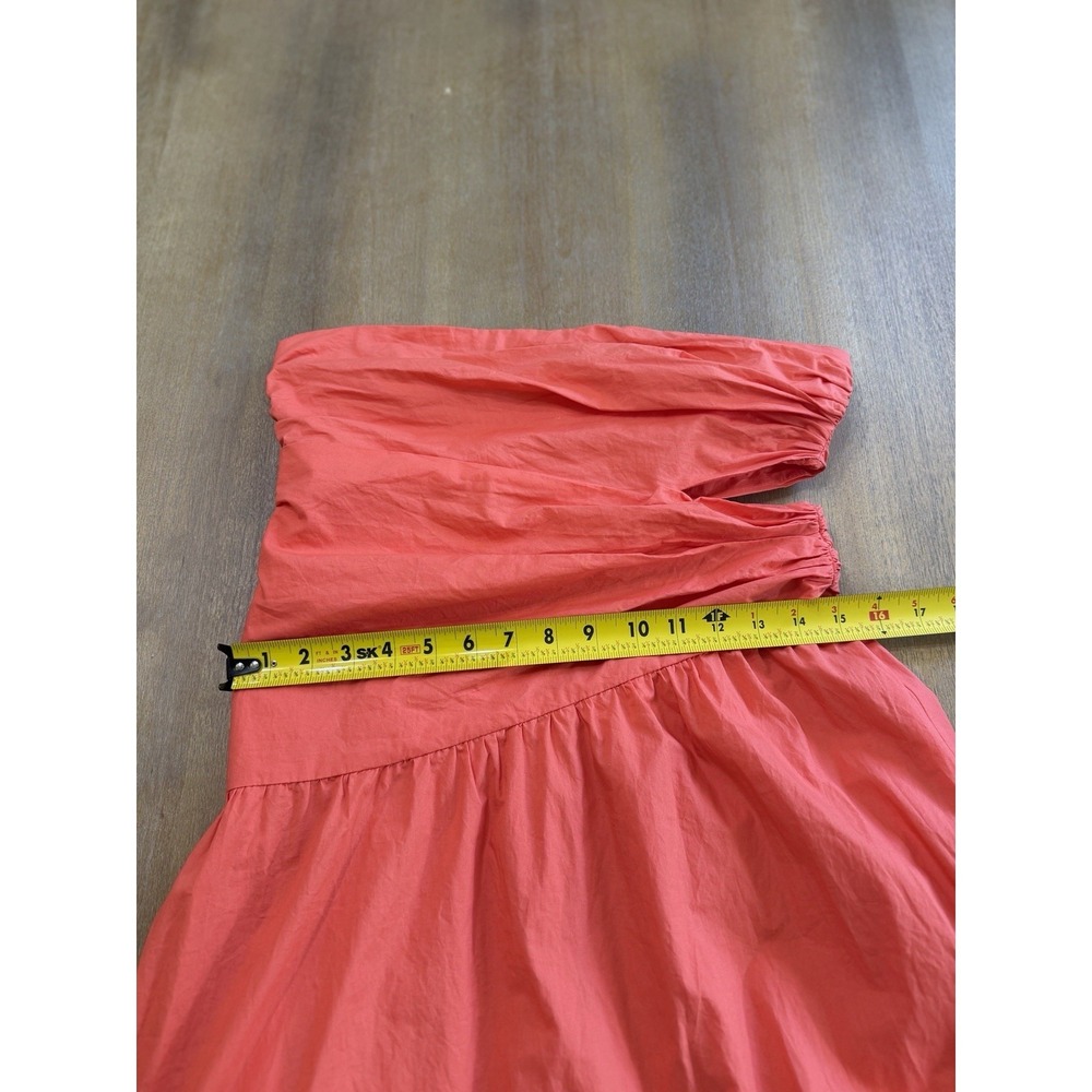 $595 ALC Coral Lark Strapless Cutout Ruched Maxi Dress Size 6 - Picture 6 of 16